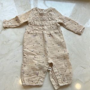 Cotton muslin romper
